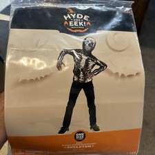 Halloween Costume Kid Hyde Eek Glows Skeleton One Size Fits Most New