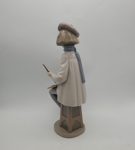 Lg Vintage Lladro Nao Artist Jose Puche Brush & Palette Statue Rare 1992 2000295 - Picture 4 of 15