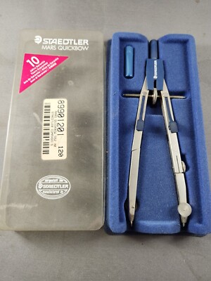 Vtg Staedtler Mars Quickbow Dividers Compass Original Box Germany Drafting