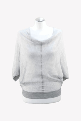 All Saints Damen Pullover Gr. 34 (XS) Grau Pullover Langarm Pulli