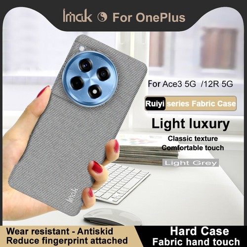 IMAK For OnePlus 12R, Luxury Classic TextureMatte Fabric Touch Matte Cover Case - Picture 14 of 14