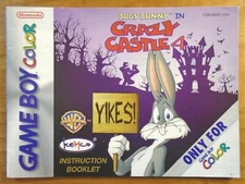 Bugs Bunny Crazy Castle 4 Nintendo GameBoy Color Manual Only~Instruction Booklet