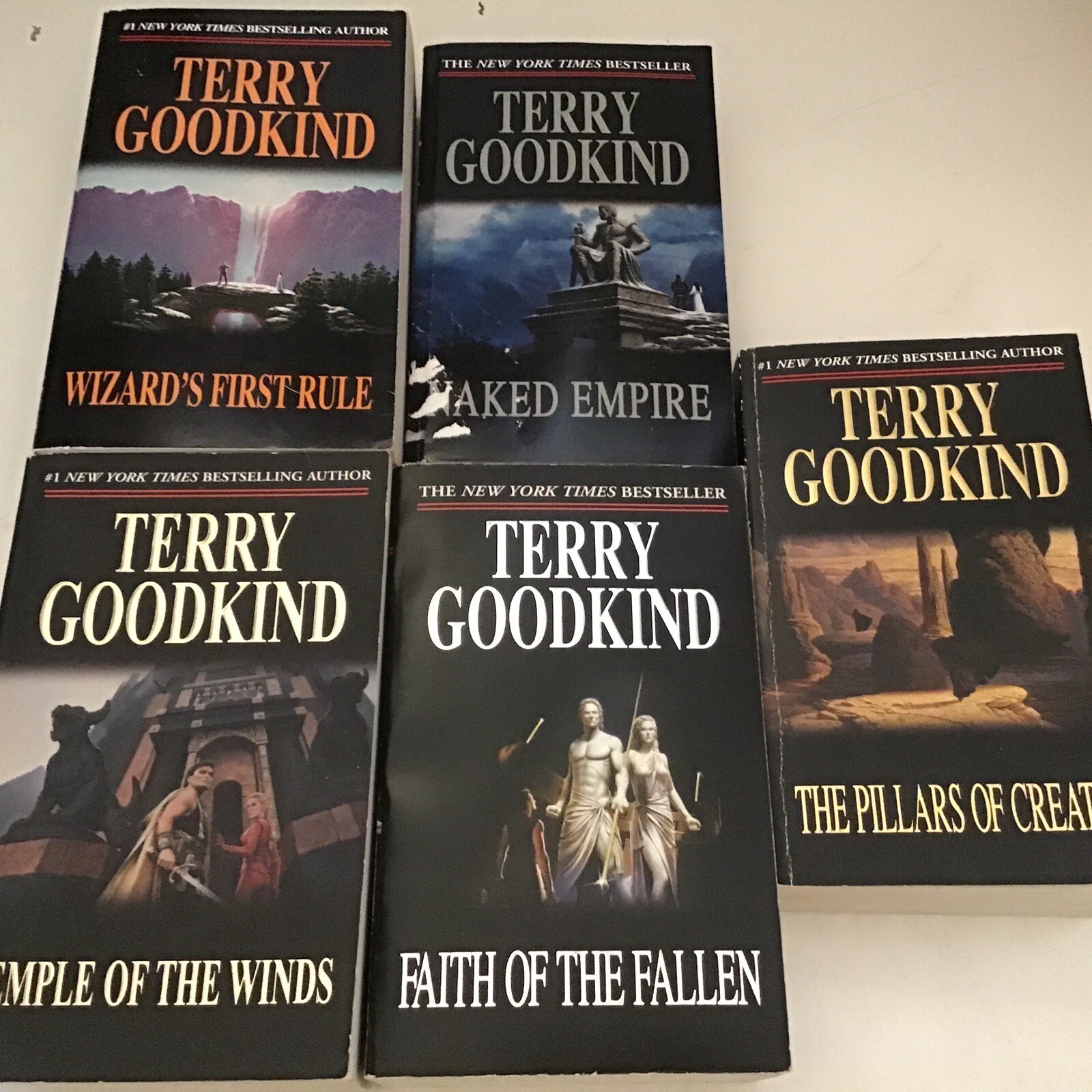 Terry Goodkind Sword of Truth Book Set, PB Faith Of The Fallen | eBay
