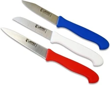 JERO 3-Piece Professional Paring Knife Set, High Carbon Steel, Made in Portugal