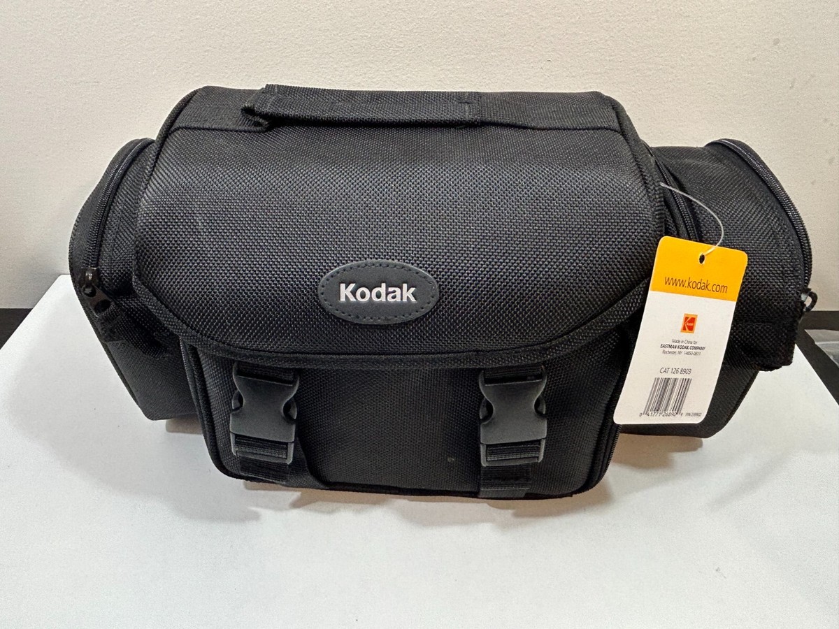 Kodak Camera Bag Black Padded Shoulder Strap Exterior