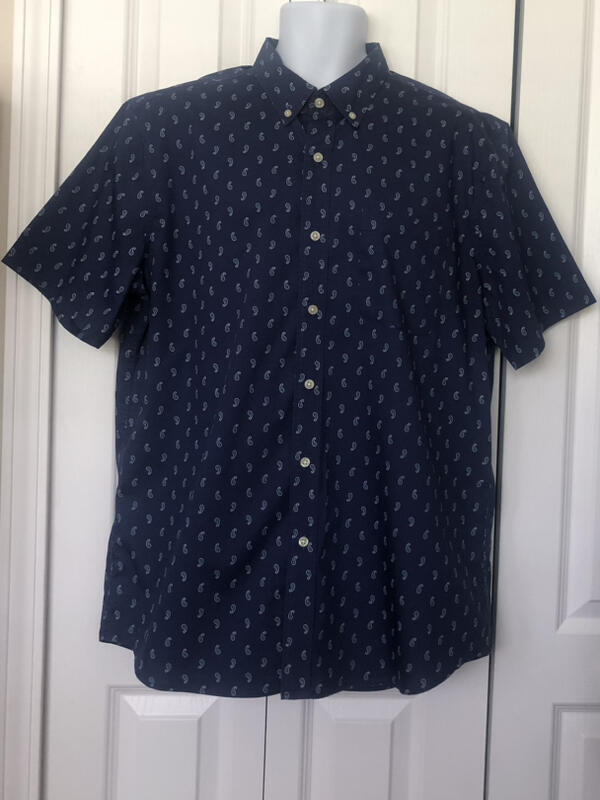 SADDLEBRED  Button-Down Button-Down Navy Paisley … - image 3