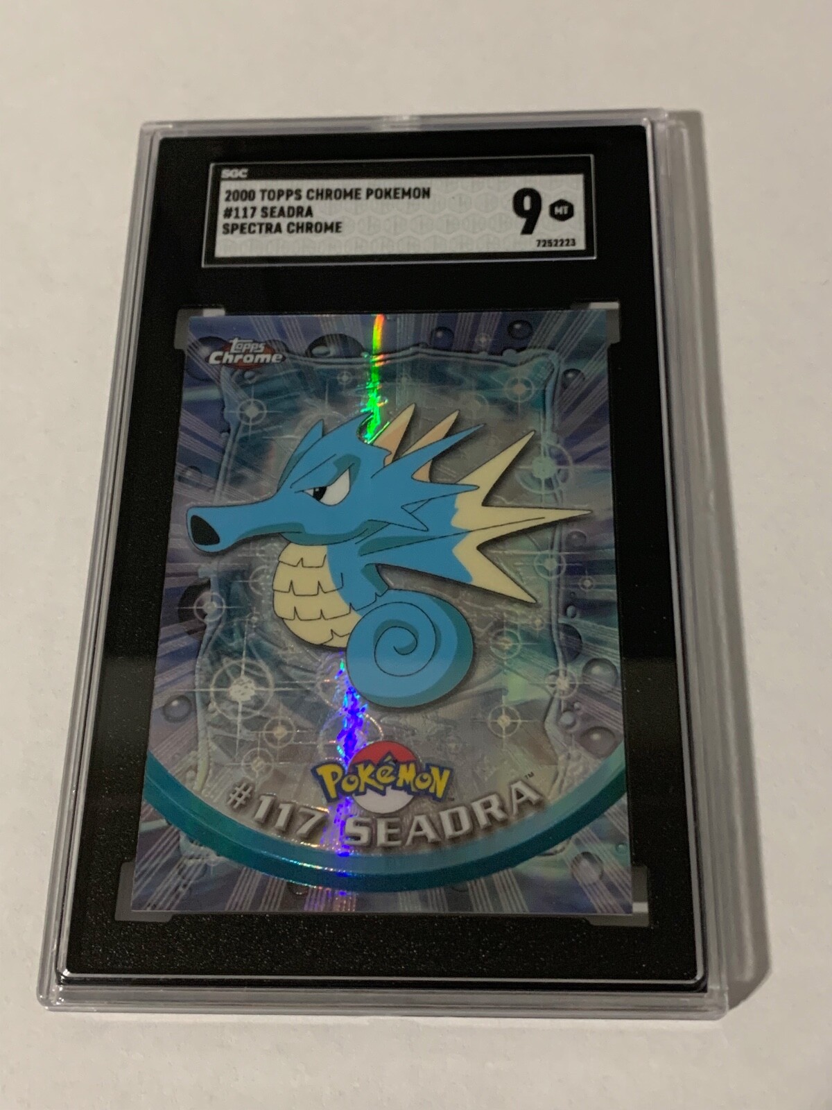 Seadra 2000 Pokemon Topps Chrome Spectra Refractor SGC 9
