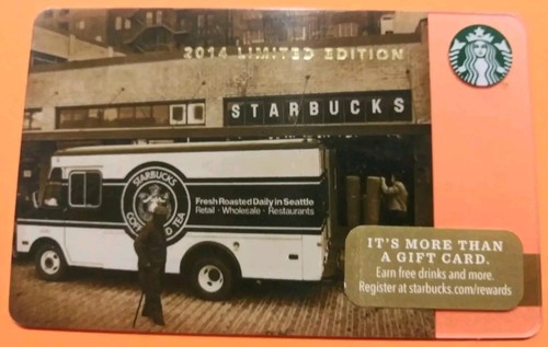 STARBUCKS CARD 2014 LIMITED EDITION "TRADITION aka PIKE PLACE STORE" GREAT PRICE - Picture 2 of 3
