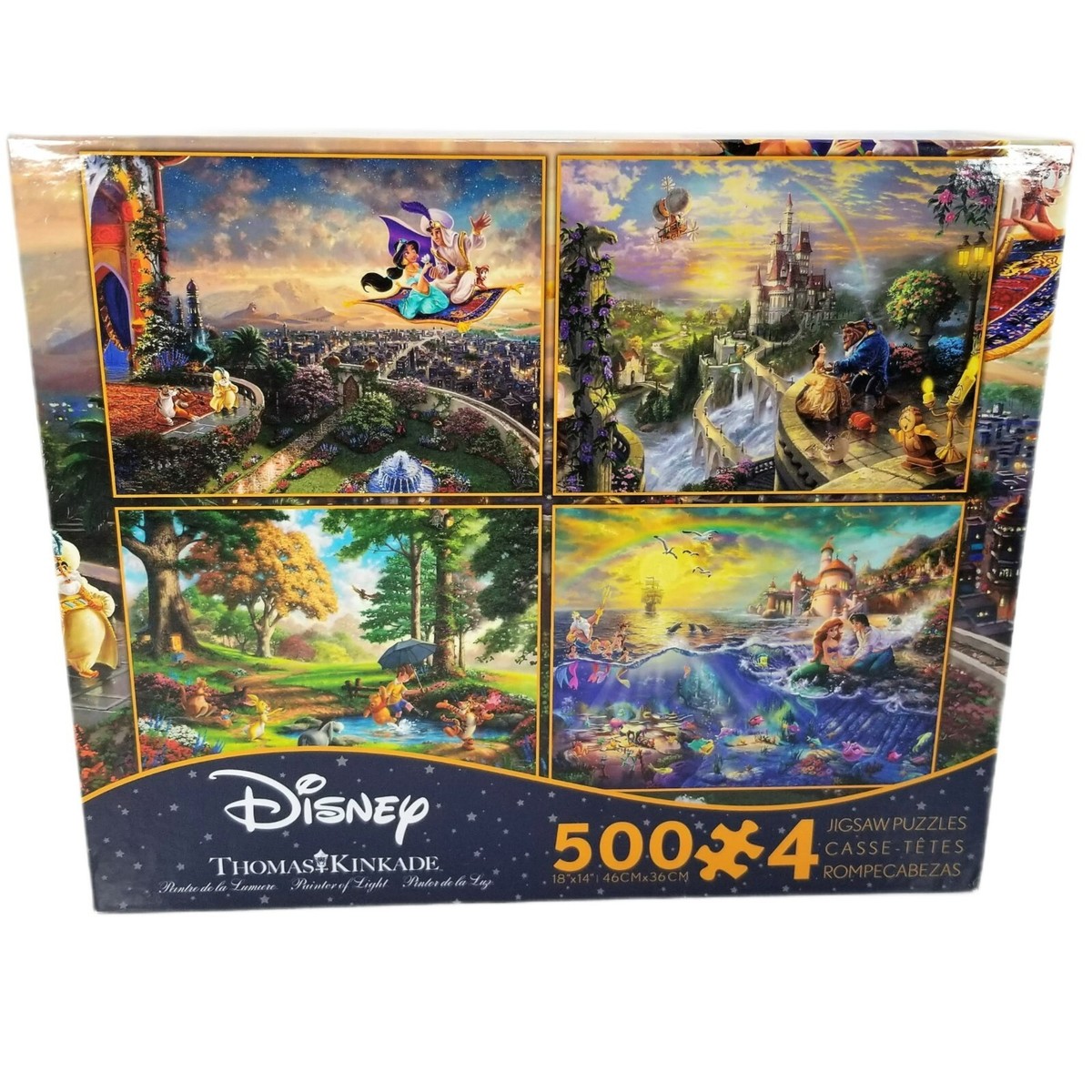 Disney Thomas Kinkade 500ピースパズル4点セット Thomas Kinkade Disney set of 4 x 500 piece puzzles V5 | eBay
