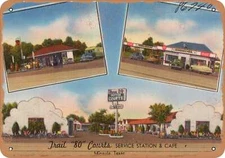 METAL SIGN - Texas Postcard - Trail .