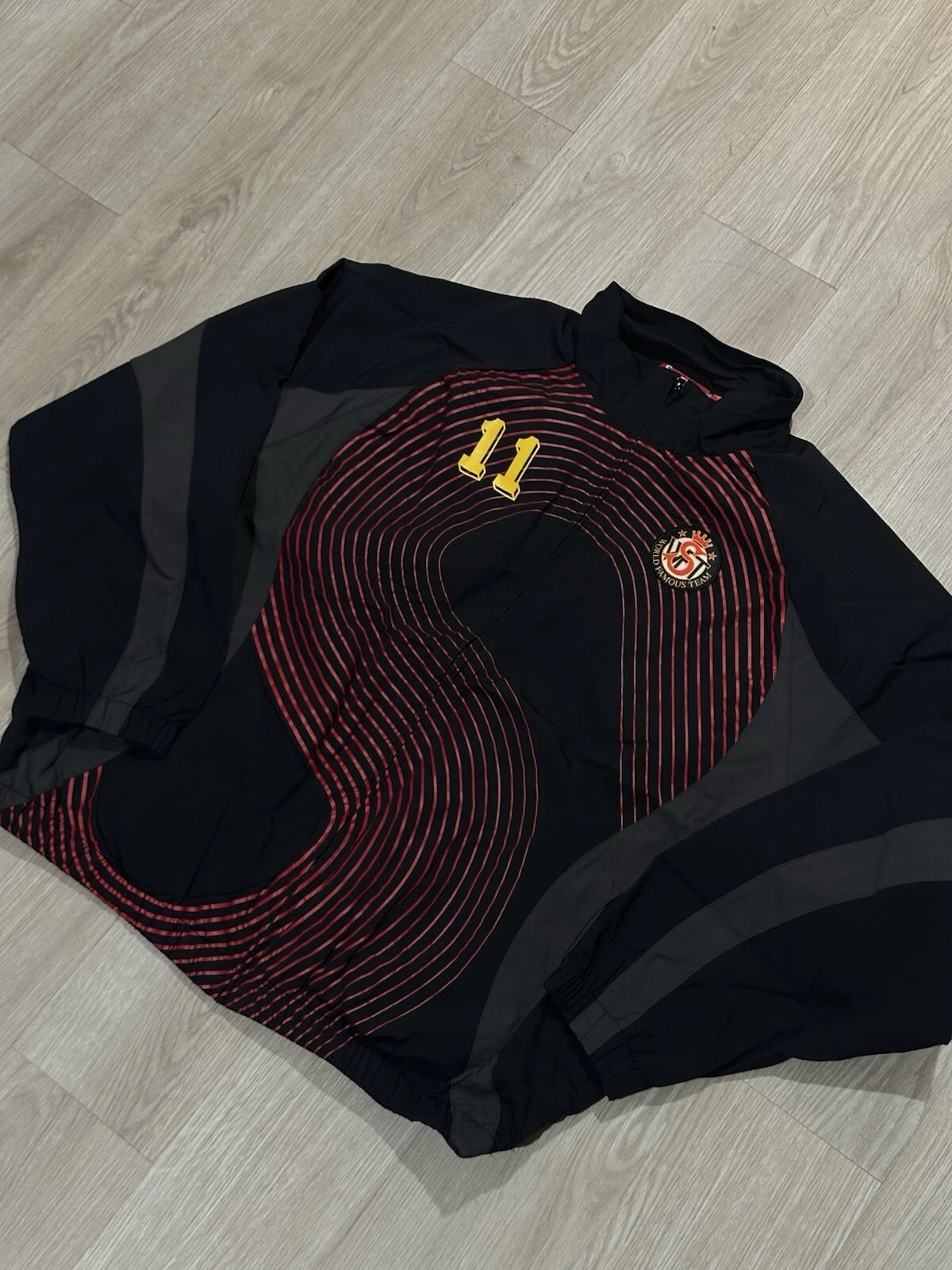 Veste de survêtement Supreme S logo noir moyen