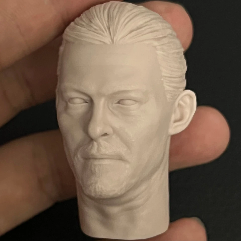 Cabeza de Sam esculpida 1:6 tallada para figura de acción masculina de 12" juguetes corporales Foto 3 de 3