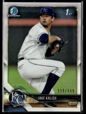 2018 Bowman BCP77 Jake Kalish Royals Baseball Card Refractor /499