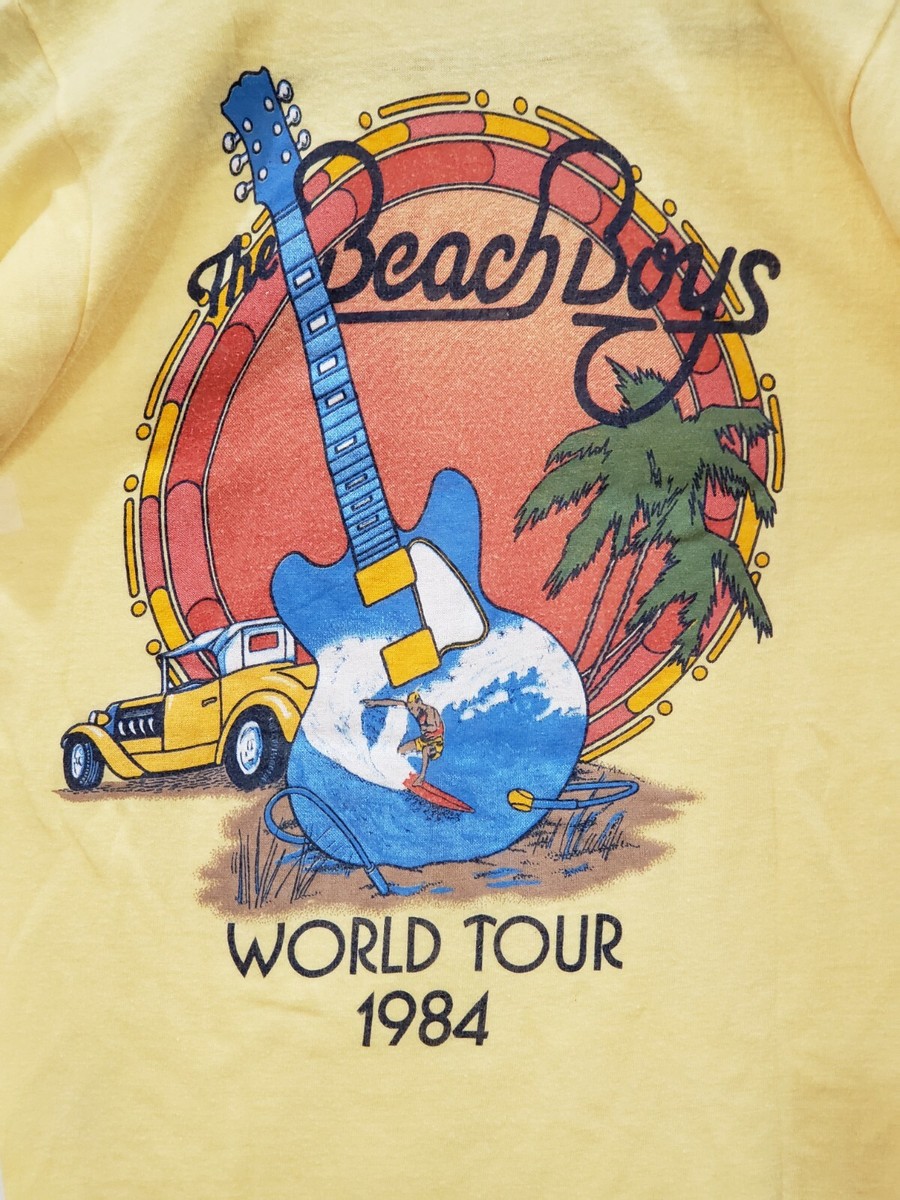 The Beach Boys WORLD TOUR 1984 　ビーチボーイズ Vintage 1984 The Beach Boys World Tour Shirt - Small | eBay