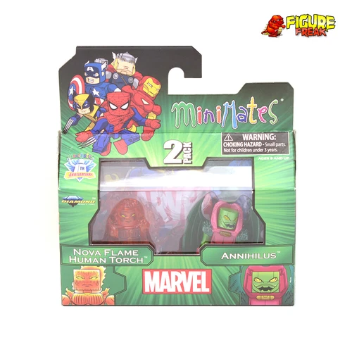 Antorcha Humana y Annihilus Marvel Minimates TRU Toys R Us Wave 15 Nova Flame