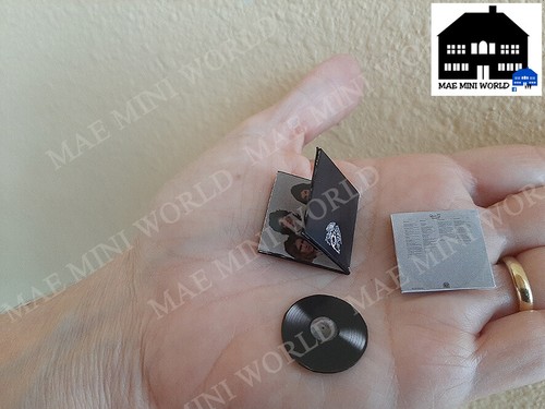 QUEEN Record Album Mini 1/12. SET . Artisan Made. Music Lover Dollhouse Gift. - Picture 29 of 39