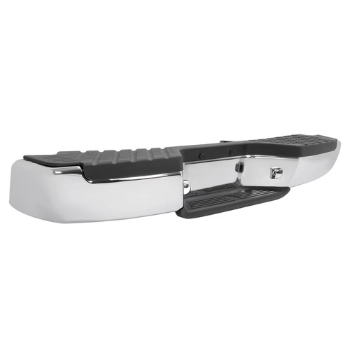 Chrome/ Black Complete Rear Bumper Assembly For Nissan Frontier 1998-2021 Steel - Picture 25 of 58