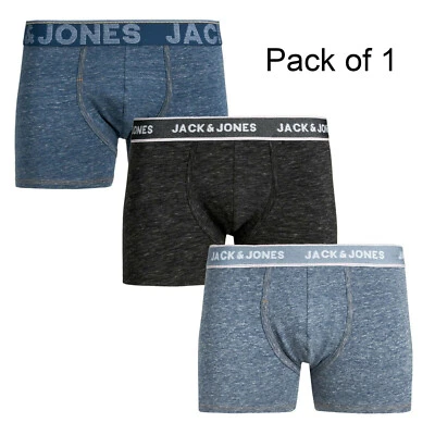 Jack & Jones Mens Underwear Trunks Designer Cotton Pack of 1 Boxers Shorts