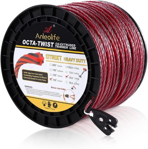 Durable 3-Lb Octa-Twist Trimmer Line .155-Inch for Landscapers & Homeowners - Picture 3 of 9