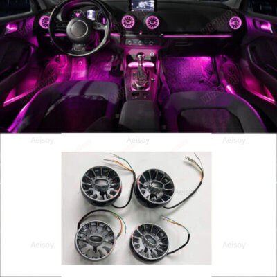 For Audi A3 18-19 30 Colors Air Vent LED Ambient Light turbine