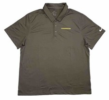 Men's Size 2XL Washington Commanders Nike Dri-Fit Polo Gray Black Football New