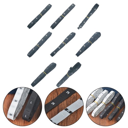 19MM Blanc Adhésif Vêtements Taille Autocollants, S/M/L/XL - Foto 4