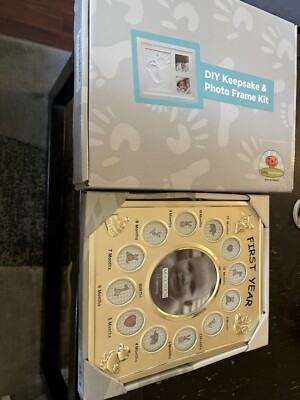 First Year Baby Picture Frame Calendar And DIY Keepsake Photo Frame Kit