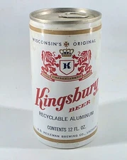 Kingsbury Zip Top Tab beer can Kingsbury Brewing Co Sheboygan WI CLEAN & EMPTY