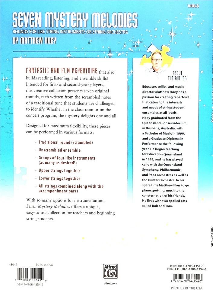 Seven Mystery Melodies - Viola - Grade Level 1-2 - Image 4 of 4