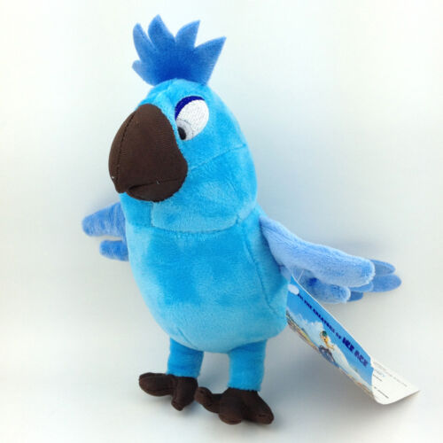 Peluche jouet oiseaux bleu bijou fils animal en peluche Rio the Movie Carla figurine douce 5" - Photo 1/4