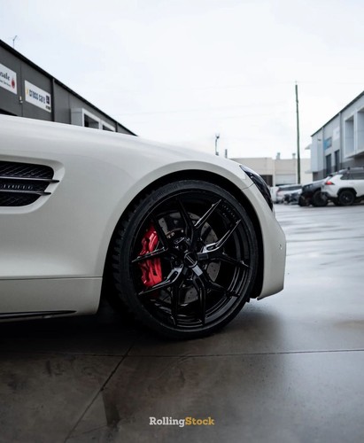 20 & 21 Inch Vossen HF5 Wheels - Mercedes AMG GTC Gloss Black Continental Tyres - Picture 3 of 4