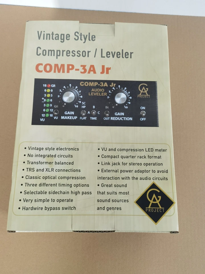 Golden Age Project Comp-3A Jr One Channel Audio Vintage Style Compressor/Leveler - Image 4 of 4
