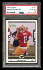 2005 Score - AARON RODGERS - Rookie Card RC #352 - PSA 10 GEM MINT - GB Packers!