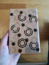 Scrapbooking Tampons Bois Florilèges Design "Bulles"