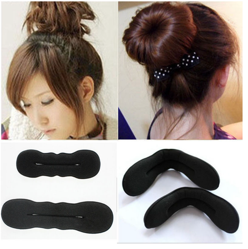 2pcs Magic Sponge Clip Foam Bun Curler Hairstyle Twist Maker Tool Hair Styling - Picture 3 of 5