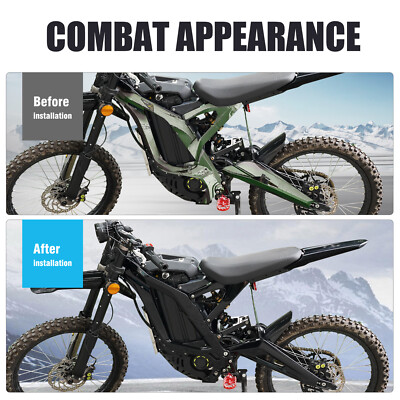 URLWALL Body Frame Protective Cover For Sur-Ron Light Bee X Glossy Black Sticker