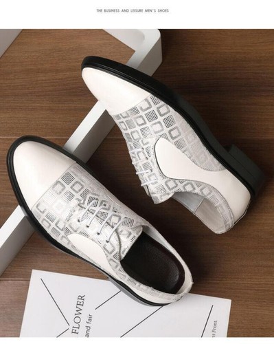 Zapatos de boda de cuero con suela suave brillante vestido de negocios de temporada versátil para hombre - Imagen 18 de 22