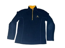 Vintage Camel Crown Fleece Quarter Zip Pullover Navy Blue Adult Medium