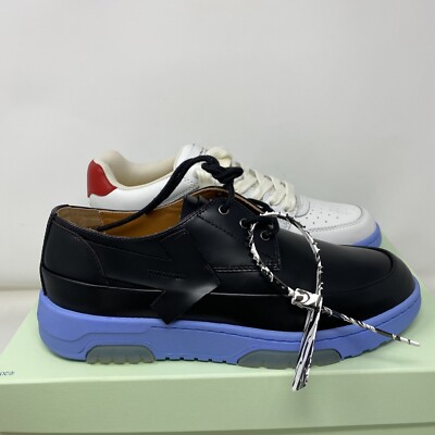 Off-White Virgil Abloh Half Half Sneakers Black White Size