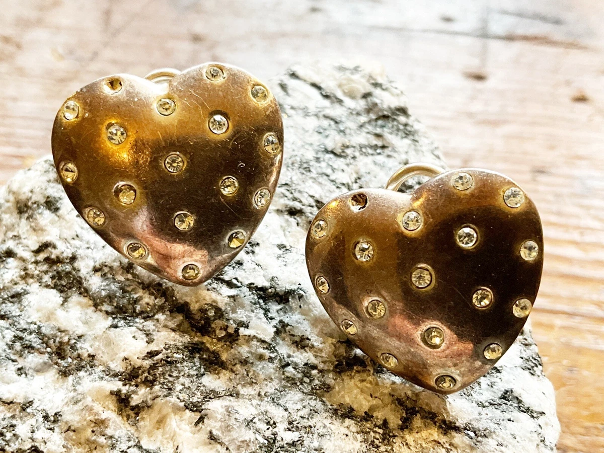 Vintage heart deals earrings
