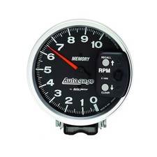 Autometer 233902 - Autogage Memory Tach 10k Rpm 5 Dia. Electrical - Black