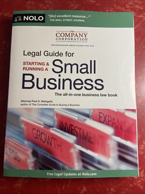 Legal Guide for Starting & Running a Small Business 12th Ed 2011 NOLO Paperback