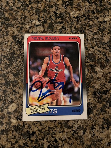 1988 Fleer Muggsy Bogues RC Auto Signed Rookie Card 13 EBay