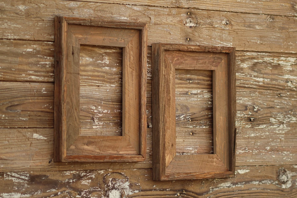 Natural (All Sizes)-The Loft Antique Handmade 3.5" Barn Wood Frame - Image 3 of 4
