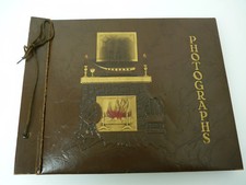 1927 Antique Vintage Photographs Scrapbook Photo Album Brown 13 x 10