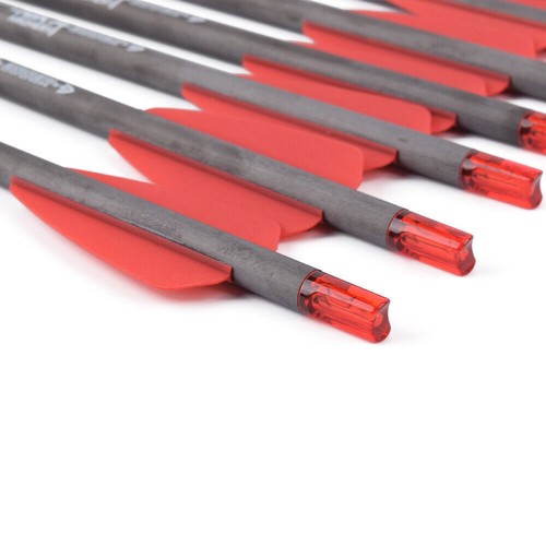 3/6/12PCS Archery Crossbow Bolts 7.5" Carbon Arrows Screw Tip 100Gr Bow Hunting - 第 4/23 張圖片