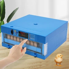 64 Eggs Incubator Fully 80W Digital Automatic Hatcher For Hatching Chicken Birds