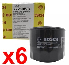 Bosch Oil Filter 6pcs For Cadillac Chevygmc Oldsmobilepontiac Buick72238ws