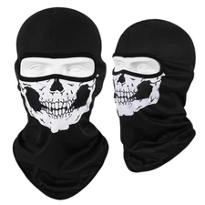 Balaclava Tactical Skull Ghost Thin Full Face Mask Breathable Ski Halloween Gift