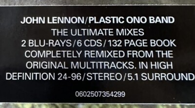 Plastic Ono Band [6 CD/2 Blu-ray Box Set] by Lennon, John (CD